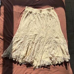 Krazy Kat Lace Trim Flowy Skirt